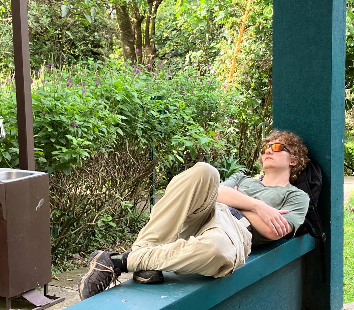 photo of student relaxing in Costa Rica